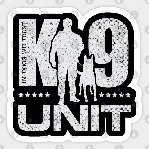 K-9 Unit  -Police Dog Unit- Malinois Sticker by Nartissima